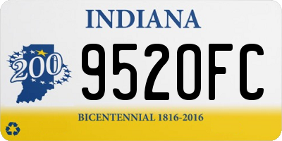 IN license plate 952OFC