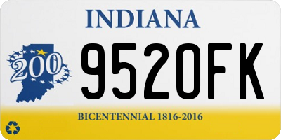 IN license plate 952OFK