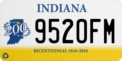 IN license plate 952OFM