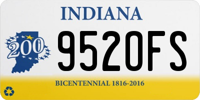 IN license plate 952OFS