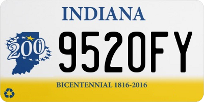 IN license plate 952OFY