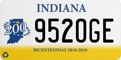 IN license plate 952OGE
