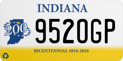 IN license plate 952OGP