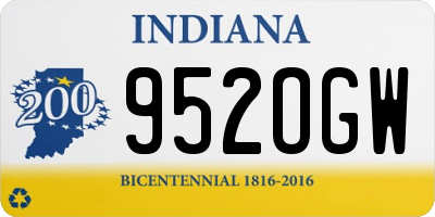 IN license plate 952OGW