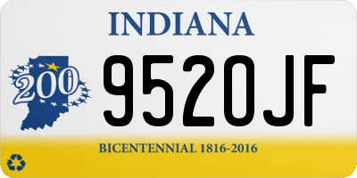 IN license plate 952OJF
