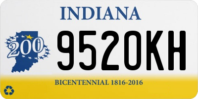 IN license plate 952OKH