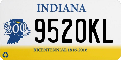 IN license plate 952OKL