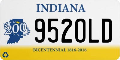 IN license plate 952OLD