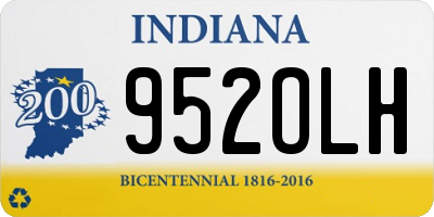 IN license plate 952OLH