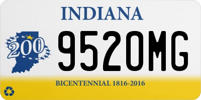 IN license plate 952OMG