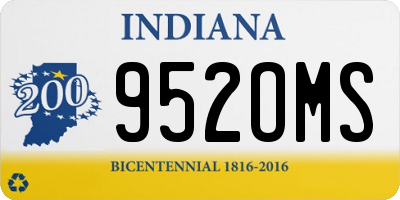 IN license plate 952OMS