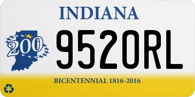 IN license plate 952ORL