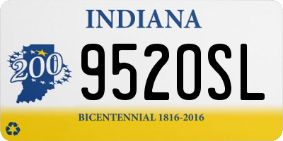 IN license plate 952OSL