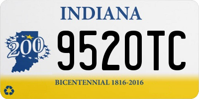 IN license plate 952OTC