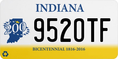 IN license plate 952OTF