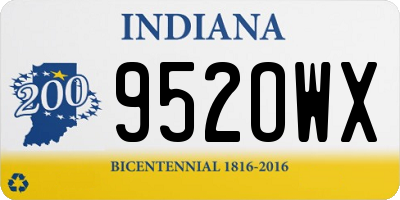IN license plate 952OWX