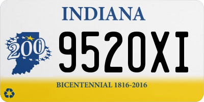 IN license plate 952OXI