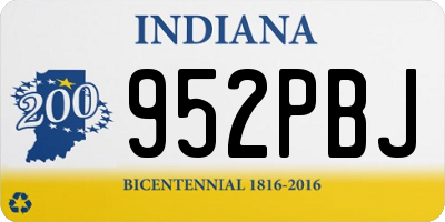 IN license plate 952PBJ