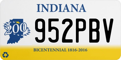 IN license plate 952PBV