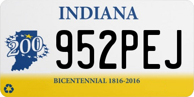IN license plate 952PEJ
