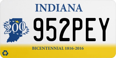 IN license plate 952PEY