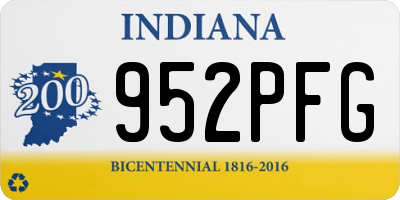 IN license plate 952PFG