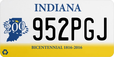 IN license plate 952PGJ