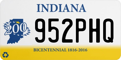IN license plate 952PHQ