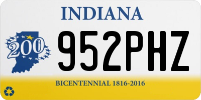 IN license plate 952PHZ