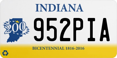 IN license plate 952PIA