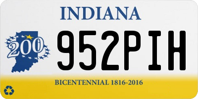 IN license plate 952PIH