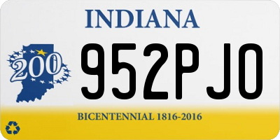 IN license plate 952PJO