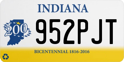IN license plate 952PJT