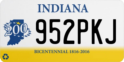 IN license plate 952PKJ