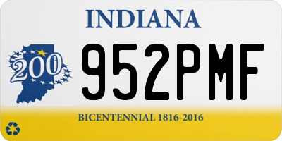 IN license plate 952PMF