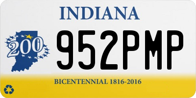 IN license plate 952PMP