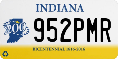 IN license plate 952PMR