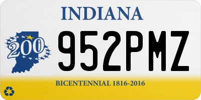 IN license plate 952PMZ