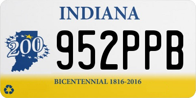 IN license plate 952PPB