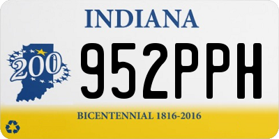 IN license plate 952PPH
