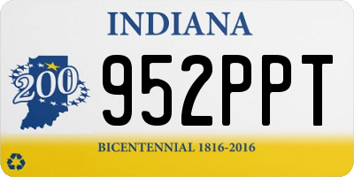 IN license plate 952PPT
