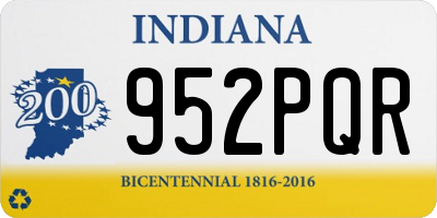IN license plate 952PQR