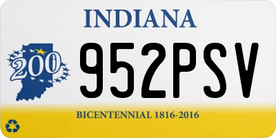 IN license plate 952PSV