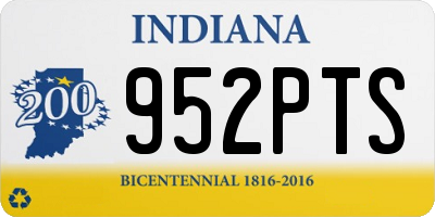 IN license plate 952PTS