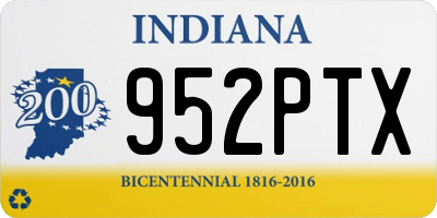 IN license plate 952PTX