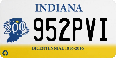 IN license plate 952PVI