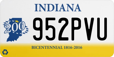 IN license plate 952PVU