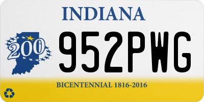 IN license plate 952PWG