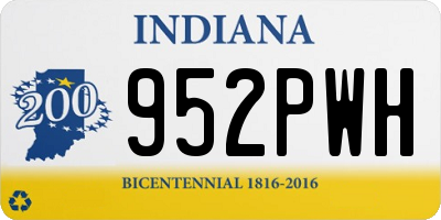 IN license plate 952PWH