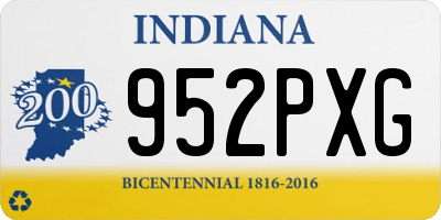 IN license plate 952PXG